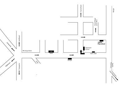 Jupiter Play School Route Map